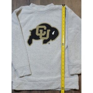 Woolly Threads Colorado Buffaloes NCAA Sweater XS Beige‎ Crewneck Pullover
